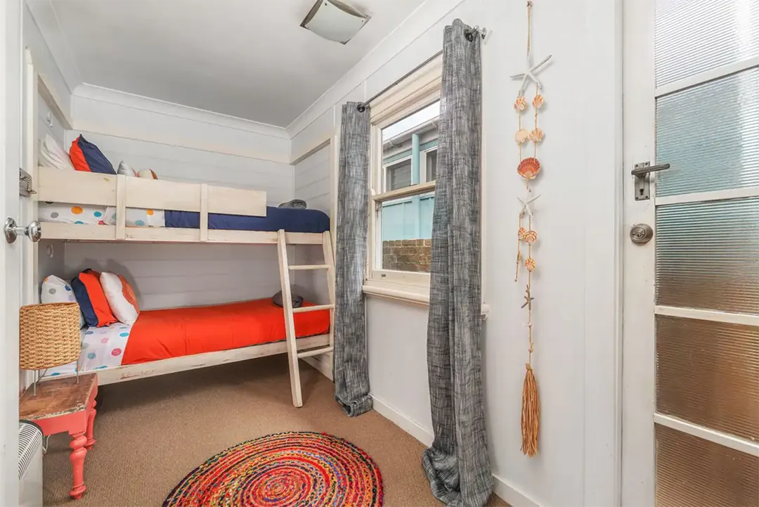 Colourful bunk beds